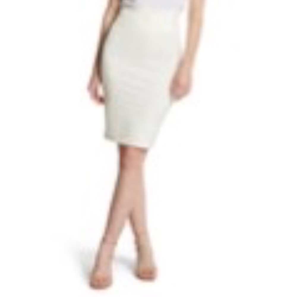 White pencil skirt